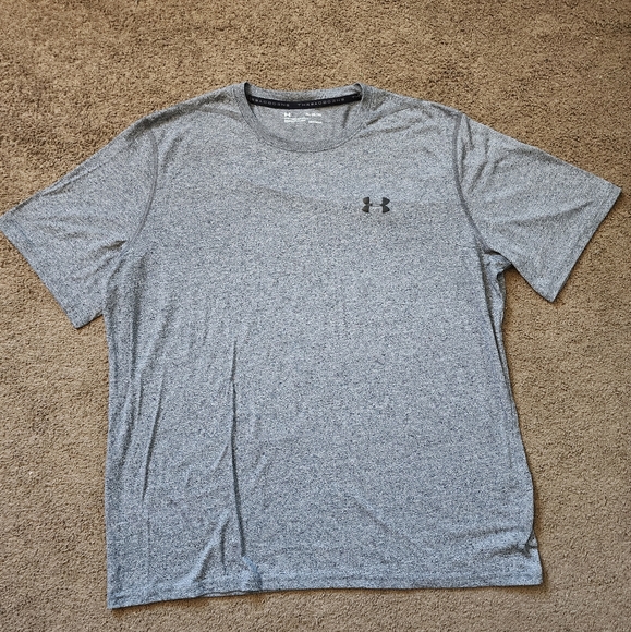 Grey Under Armour Tee, Men's XL - Picture 2 of 7